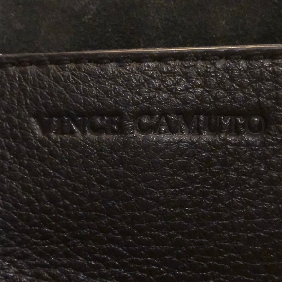 Vince Camuto suede and leather black purse - Picture 3 of 6